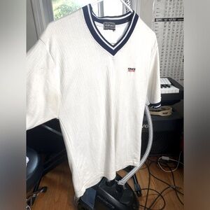 Vintage Versace Jeans Couture Ribbed V Neck Size Medium